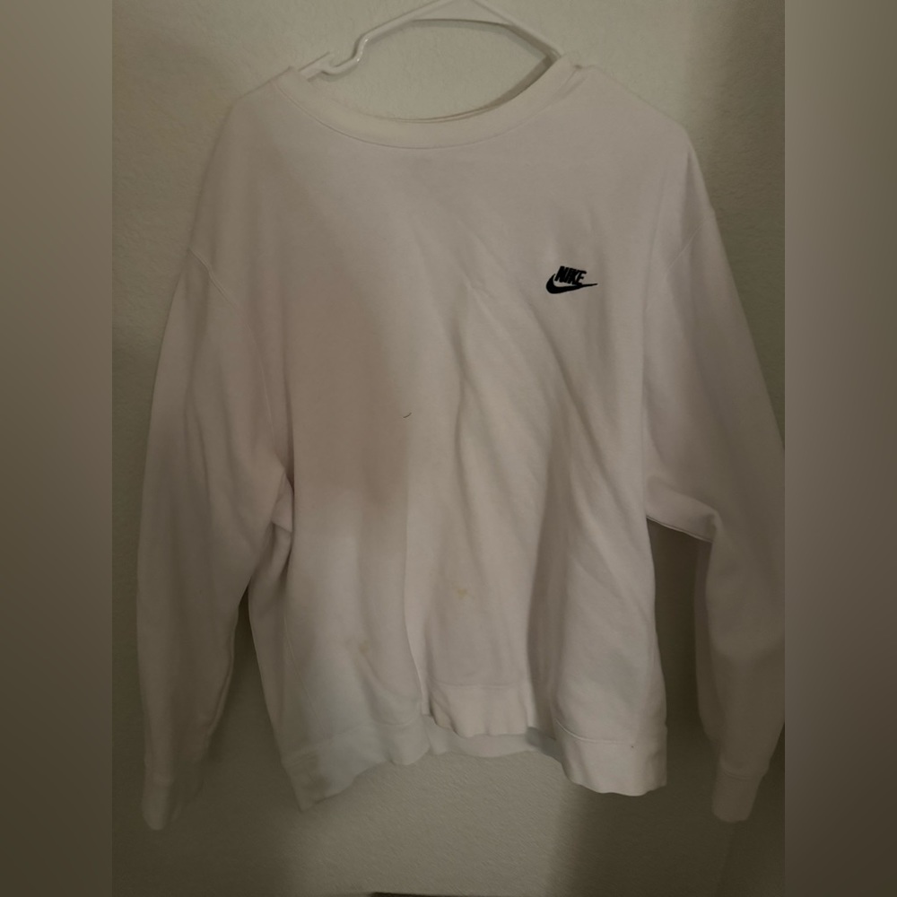NIKE White Crewneck
